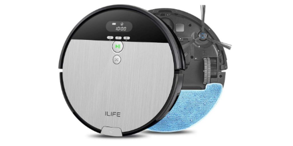 ILIFE V8s 2-in-1 Robotic Vacuum Cleaner and Mopping 750ml Big Dustbin