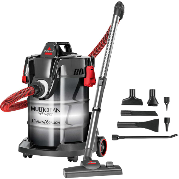 Bissell, Red, MultiClean Wet Dry Garage and Auto Vacuum Cleaner, 2035M