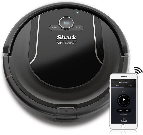 SHARK-ION-Robot-Vacuum-R85-WiFi-Connected-with-Powerful-Suction-XL-Dust-Bin-Self-Cleaning-Brushroll-and-Voice-Control-with-Alexa-or-Google-Assistant-RV850