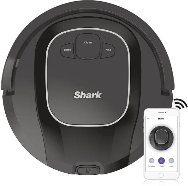 Shark-ION-Robot-Vacuum-R87-with-Wi-Fi-and-Voice-Control-0.6-qt-Black