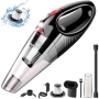 Handheld Vacuum, Cordless Handle Vacuum Cleaner with USB Charging Cable, 100V/240V Charge Adapter, Waterwashable Steel Filter, 120W 7000pa Powerful Wireless..